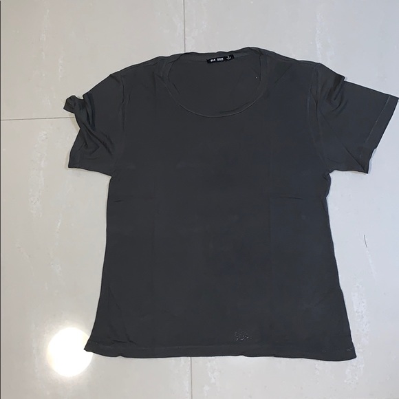 Blk denim tee military green - Picture 1 of 2